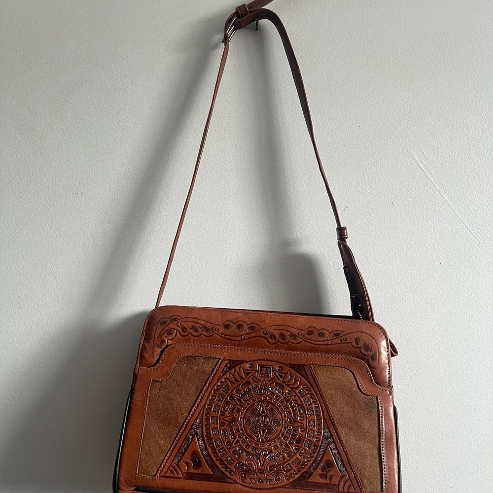 Brown Leather Shoulder Bag